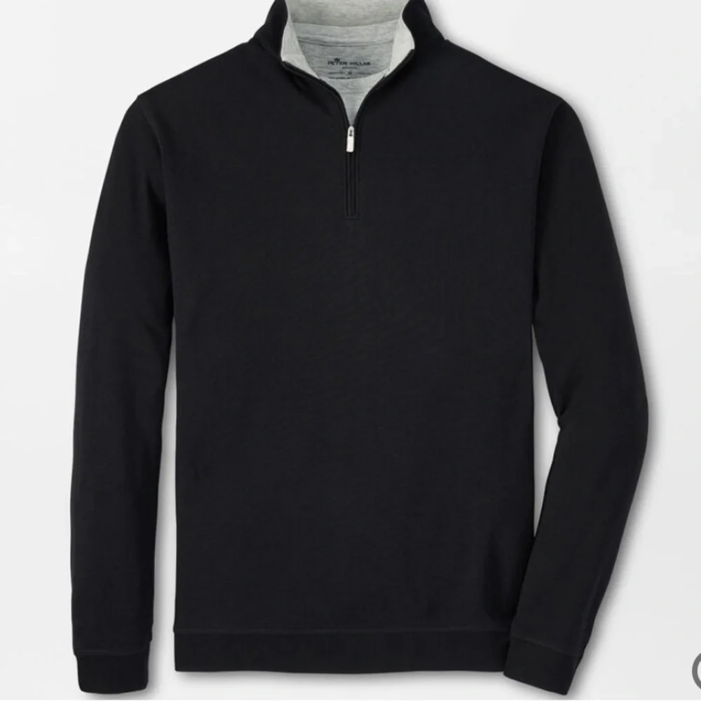 50% off w♥️ Peter Millar Crown Comfort 1/4 Zip Pullover canyon creek energy logo